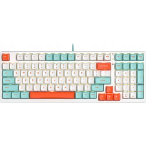 Клавиатура A4Tech Fstyler FS300 механическая белый USB for gamer LED (FS300 PANDA SNORKLENING)